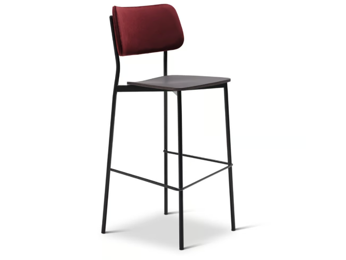 ULI METAL 333-M - High steel stool with footrest _ Origins 1971